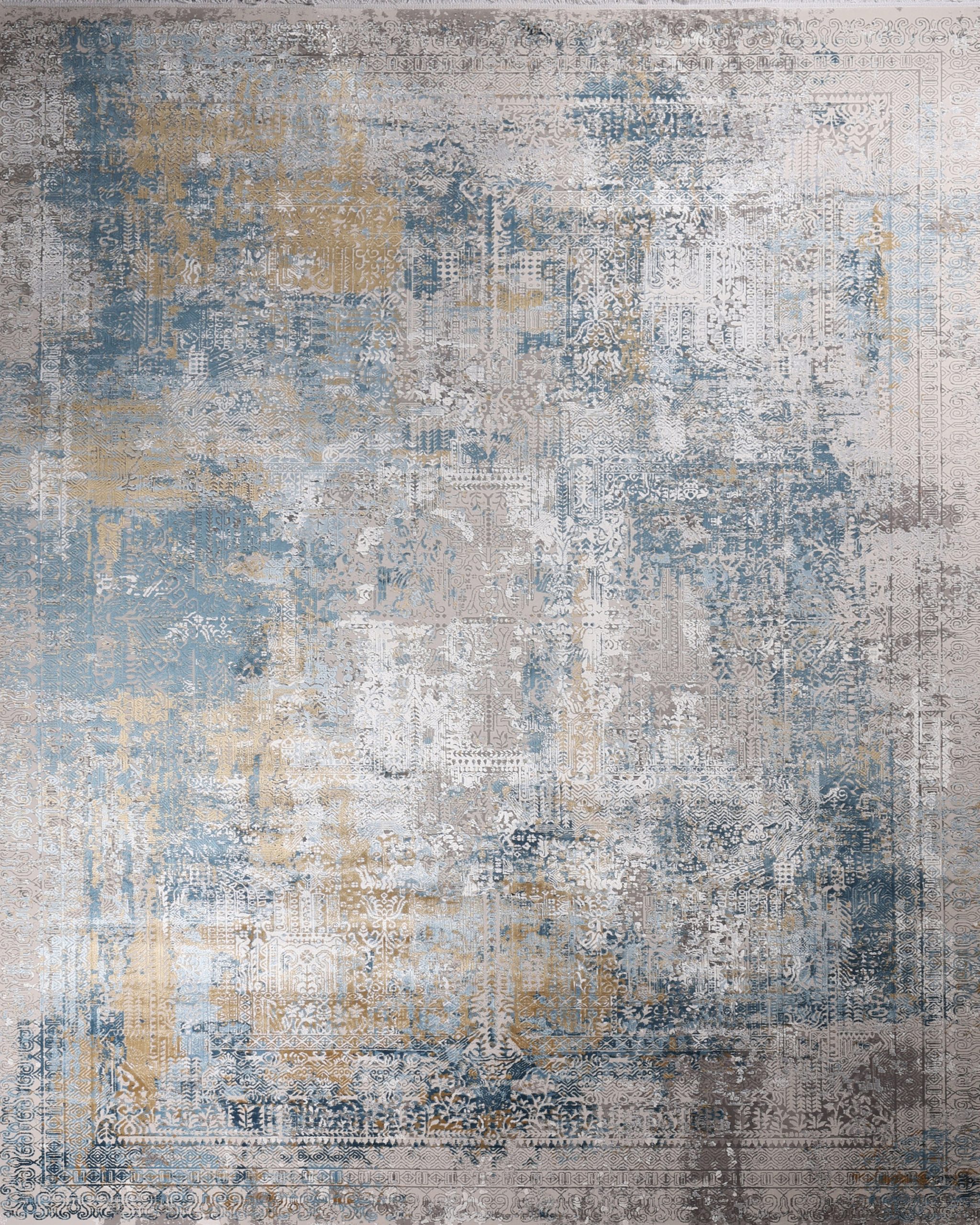 blue vintage carpet