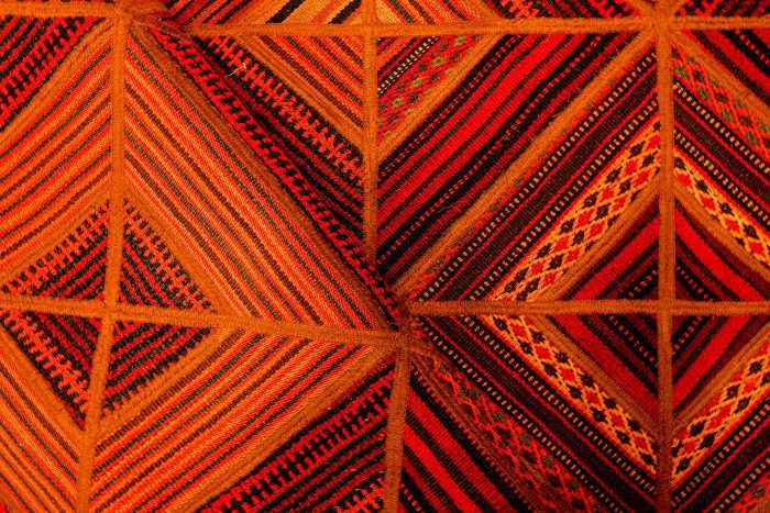 multi color kilim