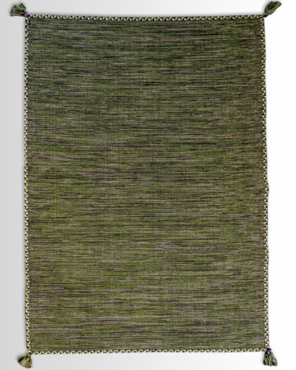 Kilim 60166- Green/Gray
