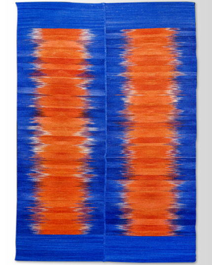 Kilim 60222- Blue/Orange