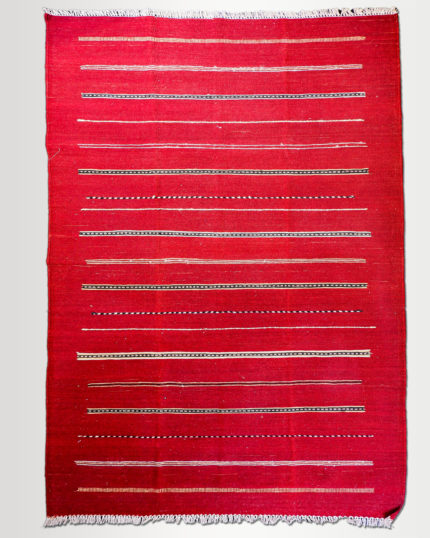 Kilim 10076 - Red/Gray